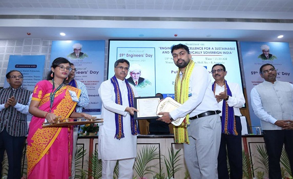 Tripura CM Dr. Manik Saha attends 59th Engineers’ Day celebration at Pragna Bhavan, Agartala. 